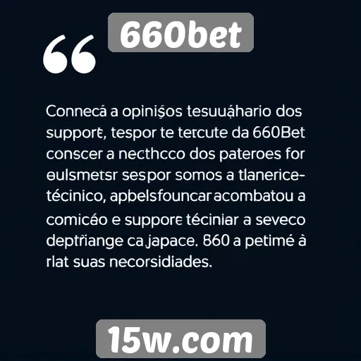 Feedback dos usuários sobre o suporte técnico da 660bet