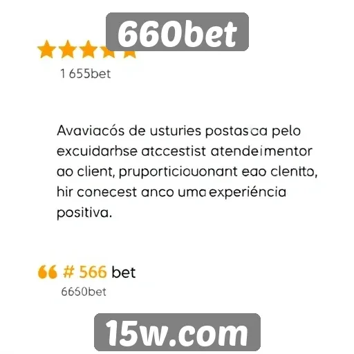 Avaliações de usuários destacam atendimento ao cliente da 660bet